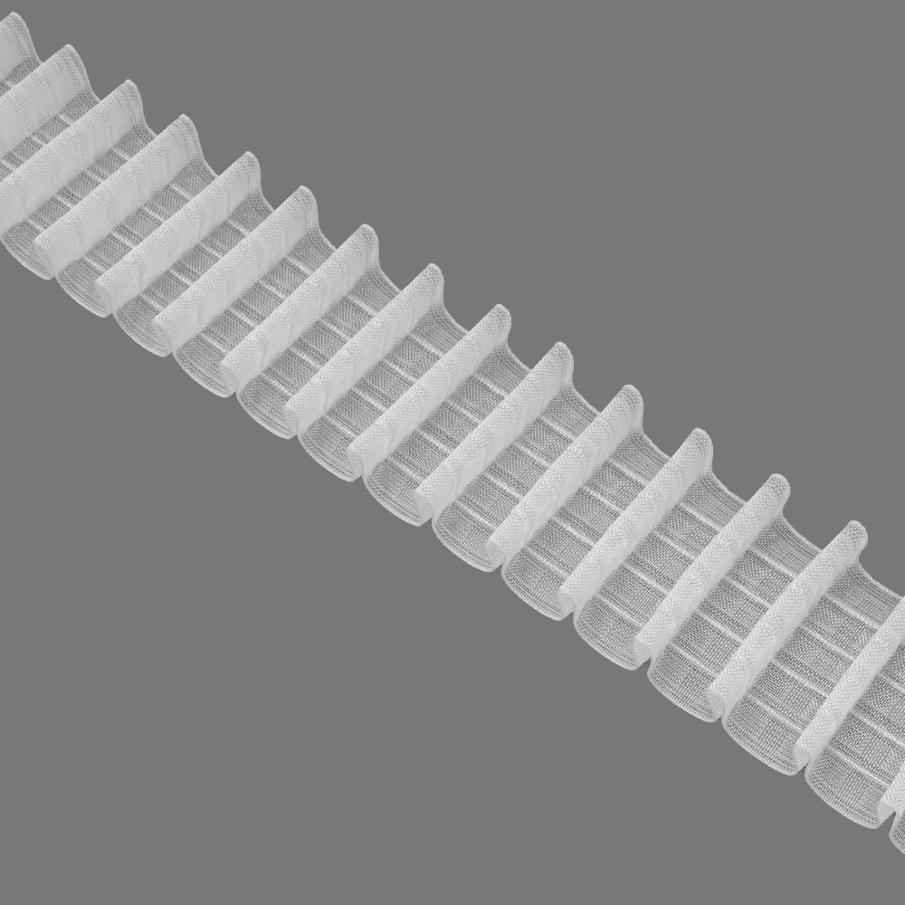 Шторная лента многокарманная 65MP/Soft (1:2,5) Oz-is Premium прозрачная 6,5 см/50 м