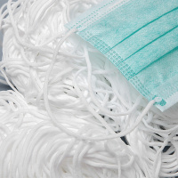 Резинка для медицинских масок KD-3 mm белый (1 кг ~= 975 м +-25 м / 1 упак = 1,4-1,5 кг)