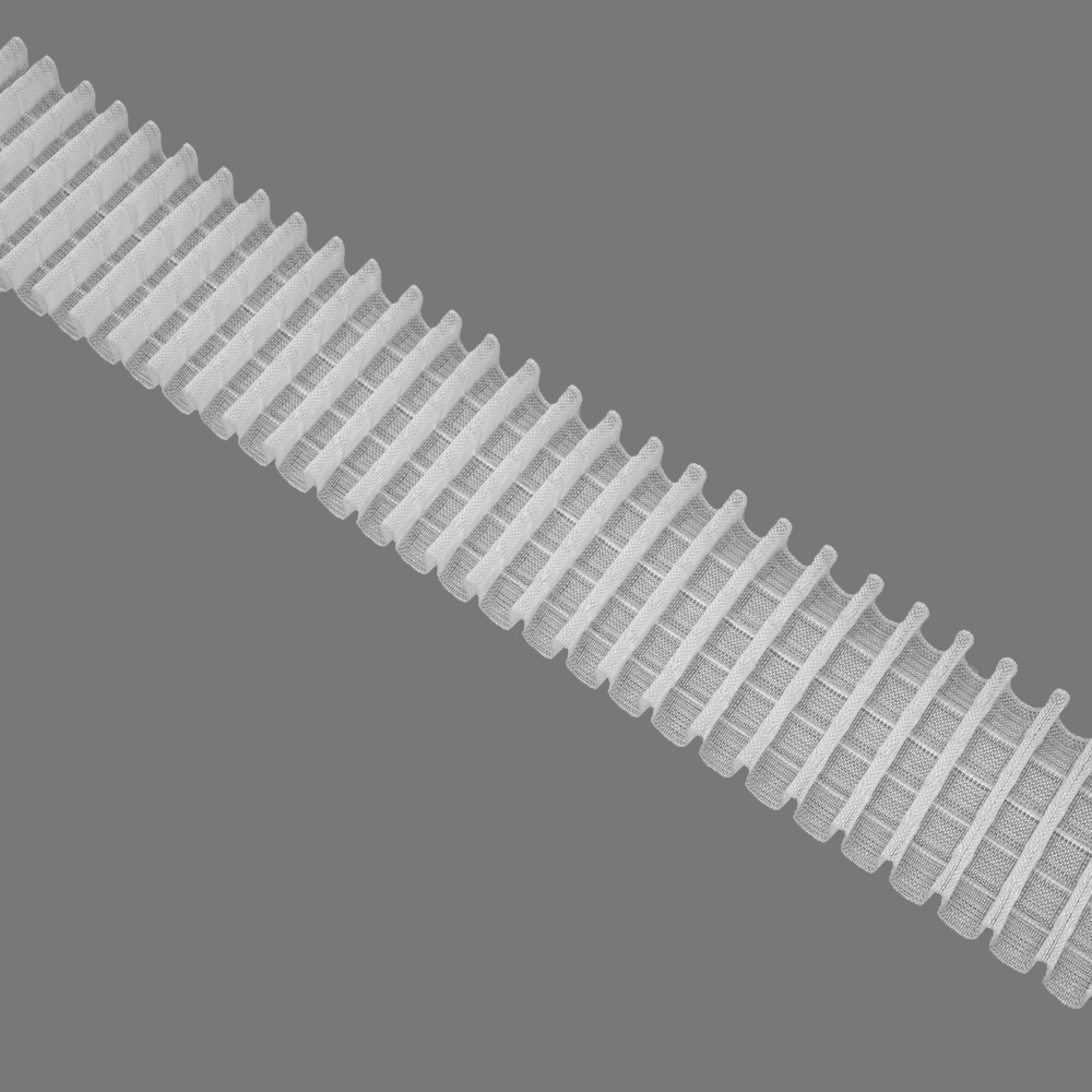 Шторная лента многокарманная 65MP/Soft (1:3) Oz-is Premium прозрачная 6,5 см/50 м