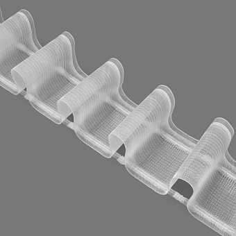 шторная лента волна