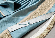 Шторы с отделкой из бахромы-канта, текстильного бордюра и репсовой ленты Шторы с отделкой из бахромы-канта, текстильного бордюра и репсовой ленты